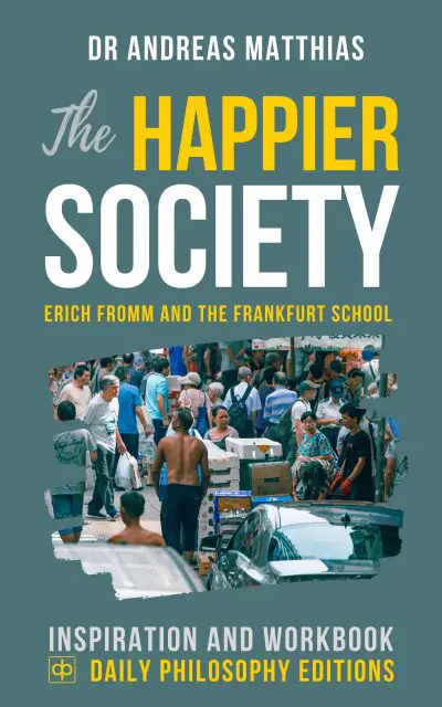 Book cover The Happier Society.