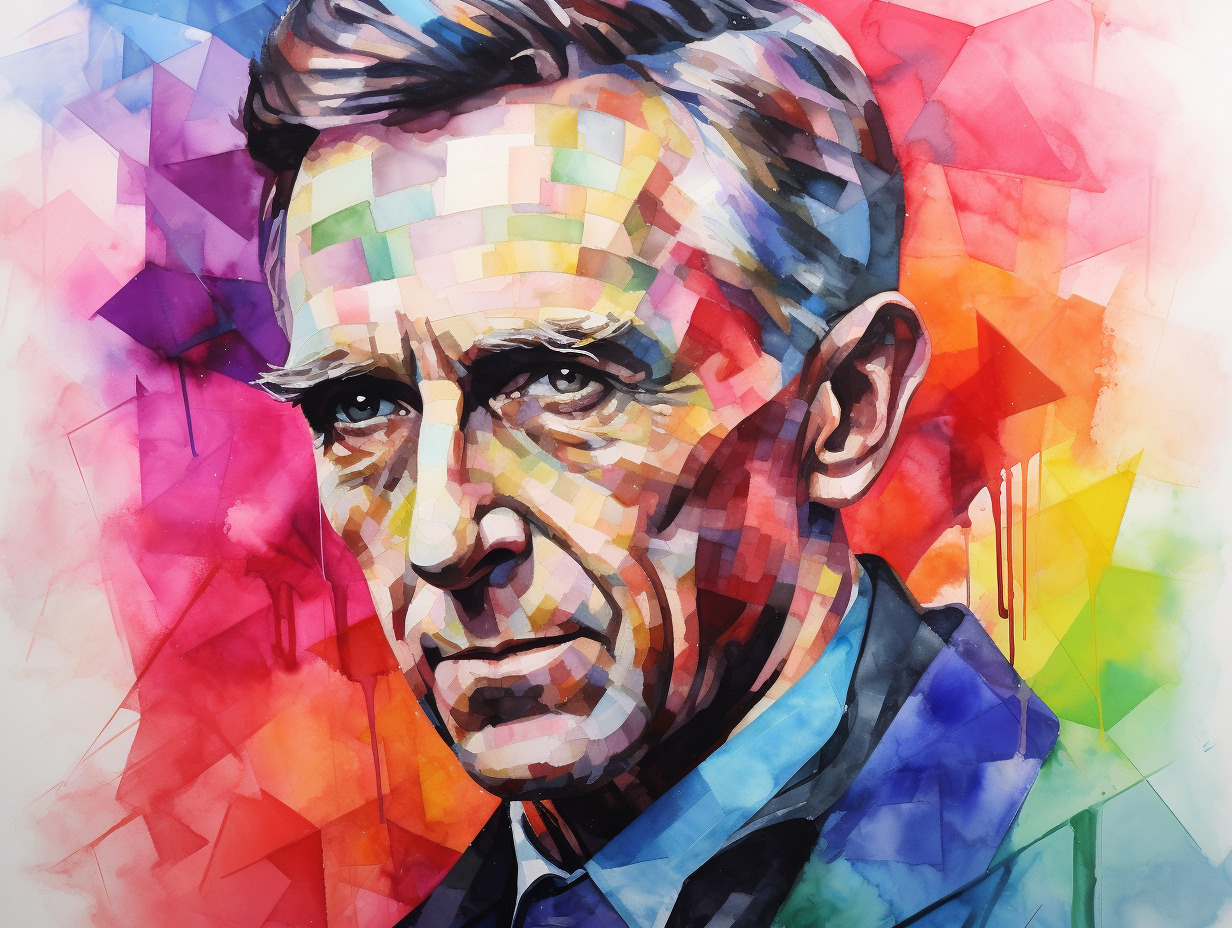 Mathematician and computer scientist Claude Shannon, imagined by Midjourney.