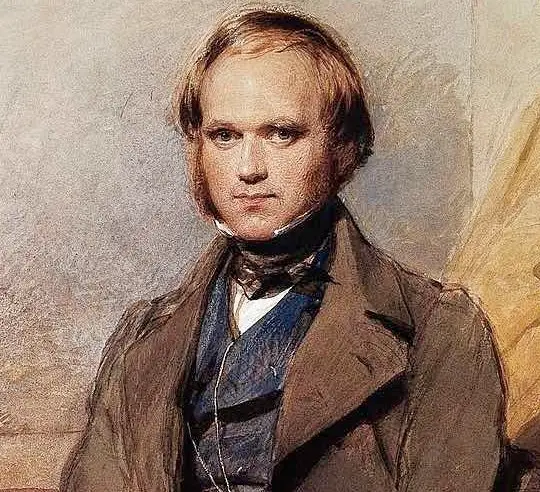 Young Charles Darwin, portrait by George Richmod, 1840.